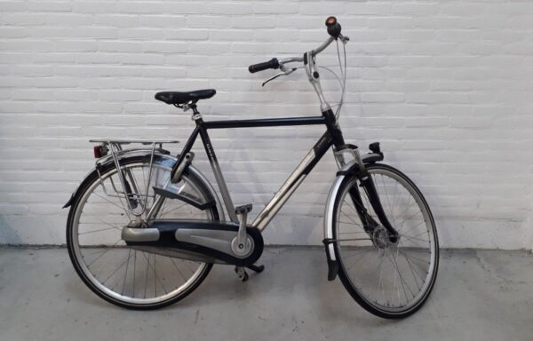 Gazelle Grenoble Zwart/ Zilver Glans Heren