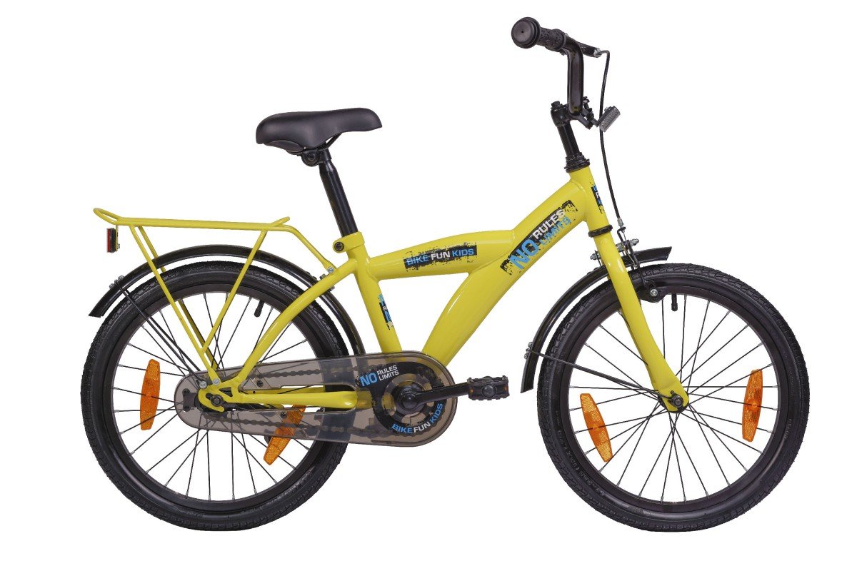 Bikefun No Rules - No Limit Geel Glans 18 Jongens