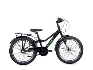 Scool Wave steel ltd 20 3-Speed Black/Neon Green Jongens
