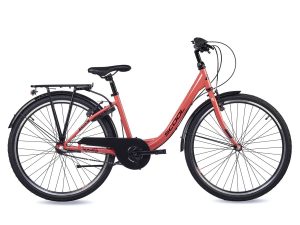 Scool Wave steel ltd 26 3-Speed Coral/Dark Red Meisjes