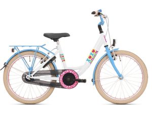 Bikefun Lots of Love Wit/ Blauw Glans 20 Meisjes