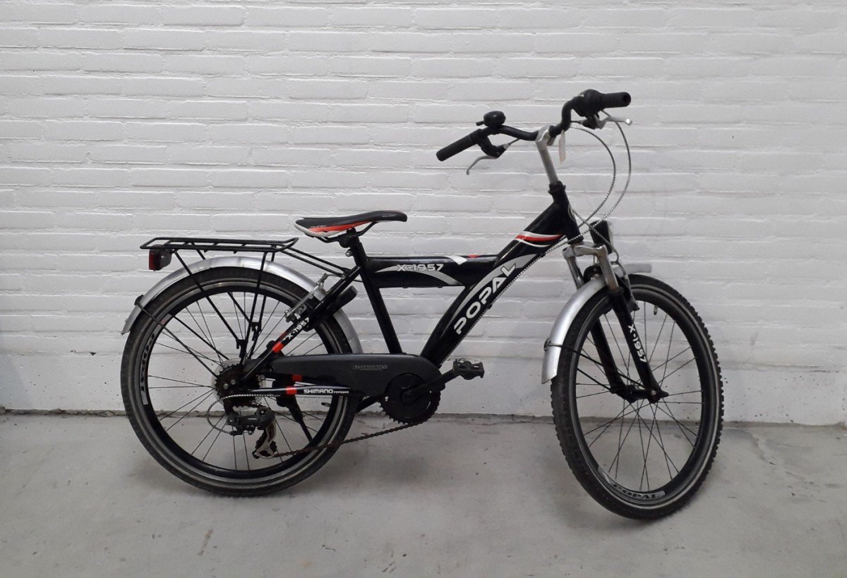 Popal X-1957 Zwart Glans Jongens