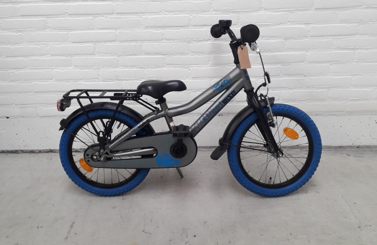 Loekie Streetwise Grijs/ Blauw Mat 16 Jongens