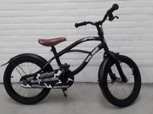 Volare Cruiser 16" Zwart Mat Jongens