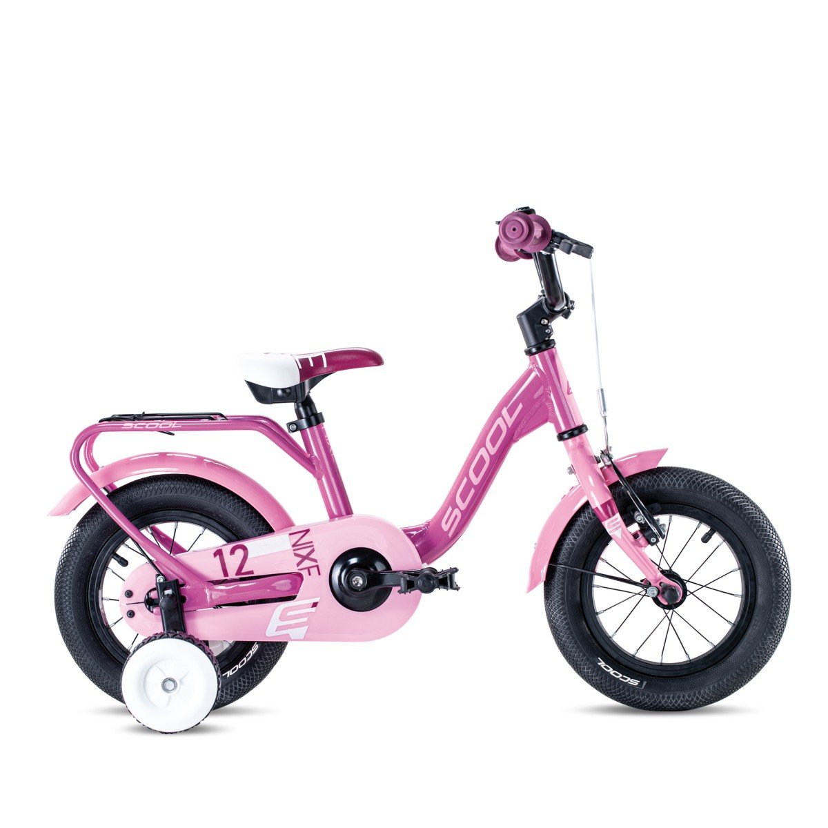 Scool niXe 12 Zoll 1-Gang Pink/Baby Pink Meisjes
