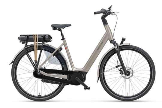 Batavus Finez E-Go Active Plus N8 Champagne Goud Lageinstap - Afbeelding 3