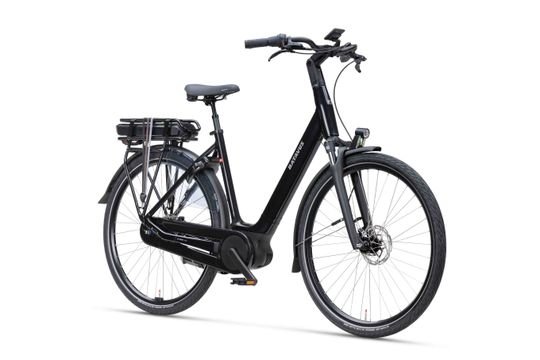 Batavus Finez E-Go Active Plus N8 Zwart Glans Lageinstap