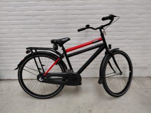 Sparta Pick Up 3V 26 inch Zwart/ Rood Mat Jongens