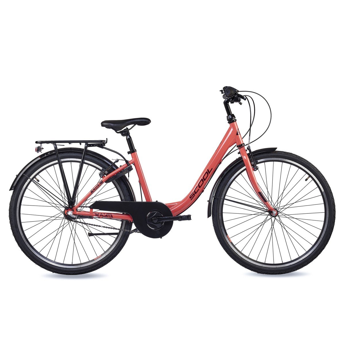 Scool Wave steel ltd 26 3-Speed Coral/Dark Red Meisjes