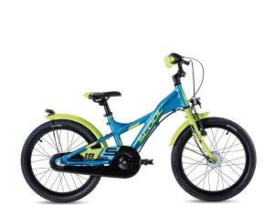 Scool XXlite street 18-3 3-Speed vrijloop Blue/ Lime Glans