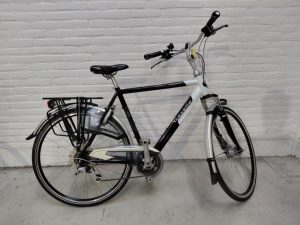 Gazelle Medeo Wit/ Zwart Glans Heren