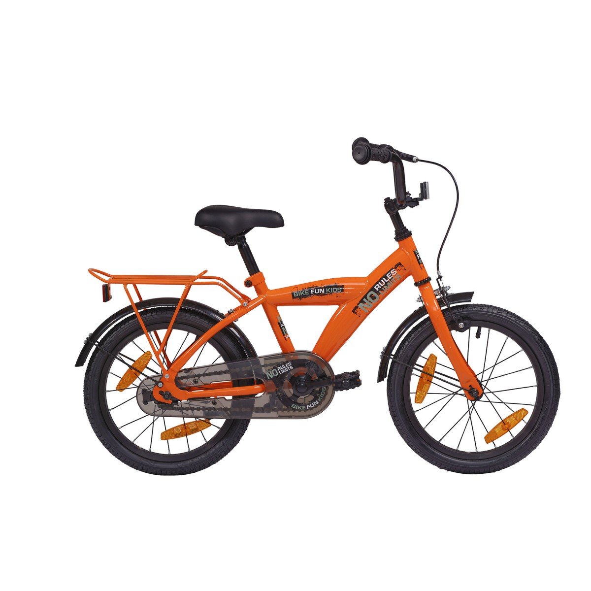 Bikefun No Rules - No Limit Oranje Glans 16 Jongens